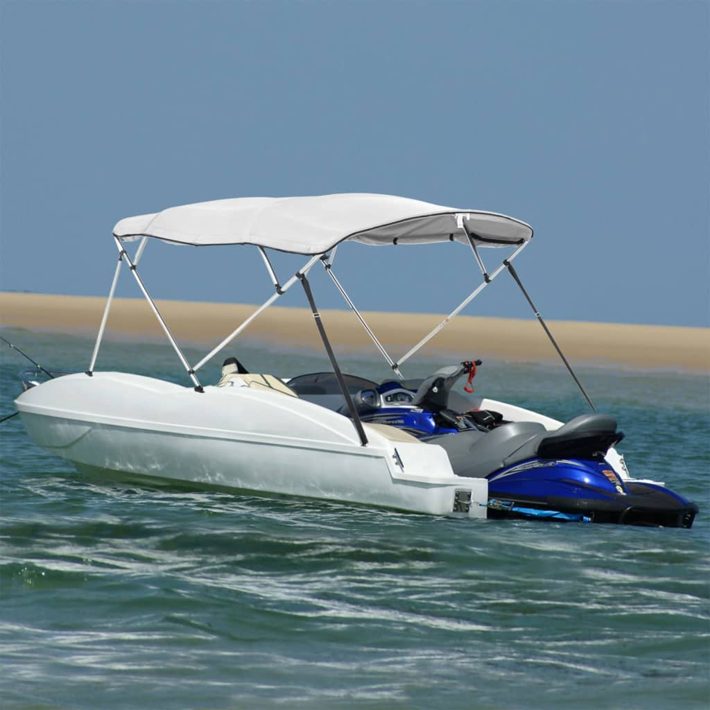 Tenda bimini s 4 luka i bočnim stijenkama 243x(185-198)x137 cm