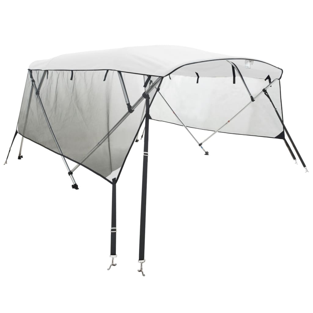 Tenda bimini s 4 luka i mrežastim zidovima 243x(200-213)x137 cm