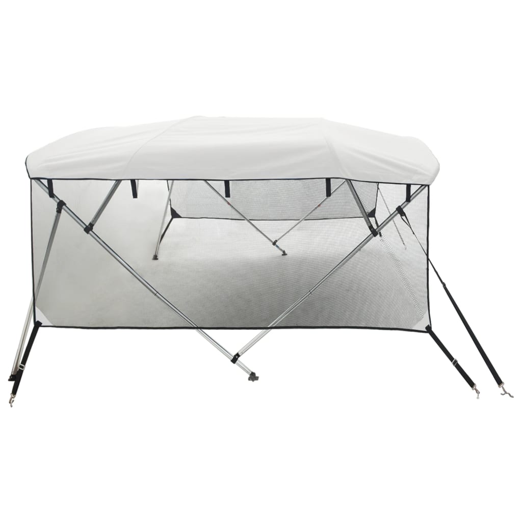 Tenda bimini s 4 luka i mrežastim zidovima 243x(200-213)x137 cm