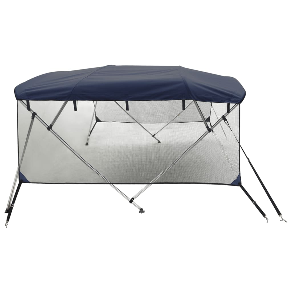 Tenda bimini s 4 luka i mrežastim zidovima 243x(200-213)x137 cm