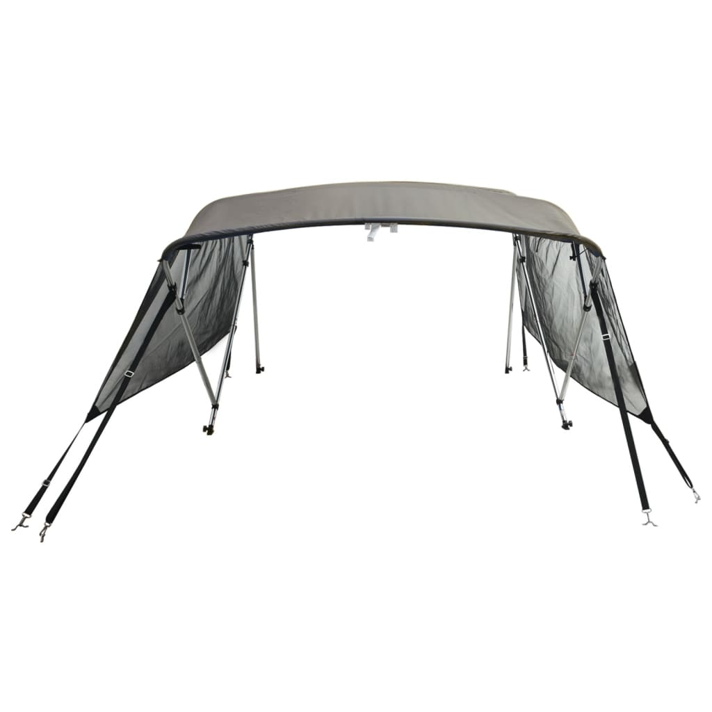 Tenda bimini s 4 luka i mrežastim zidovima 243x(170-182)x137 cm