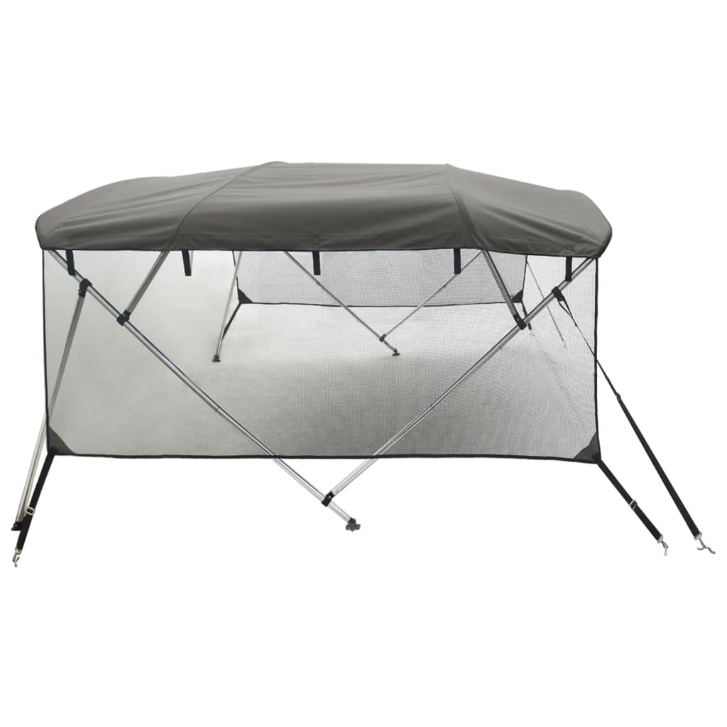 Tenda bimini s 4 luka i mrežastim zidovima 243x(200-213)x137 cm