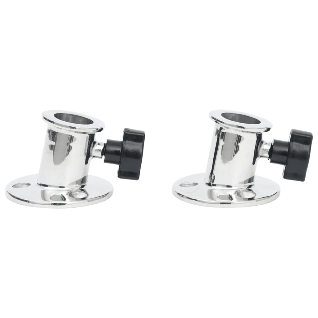 Okrugla baza za bimini za cijev od 26 mm 2 kom nehrđajući čelik