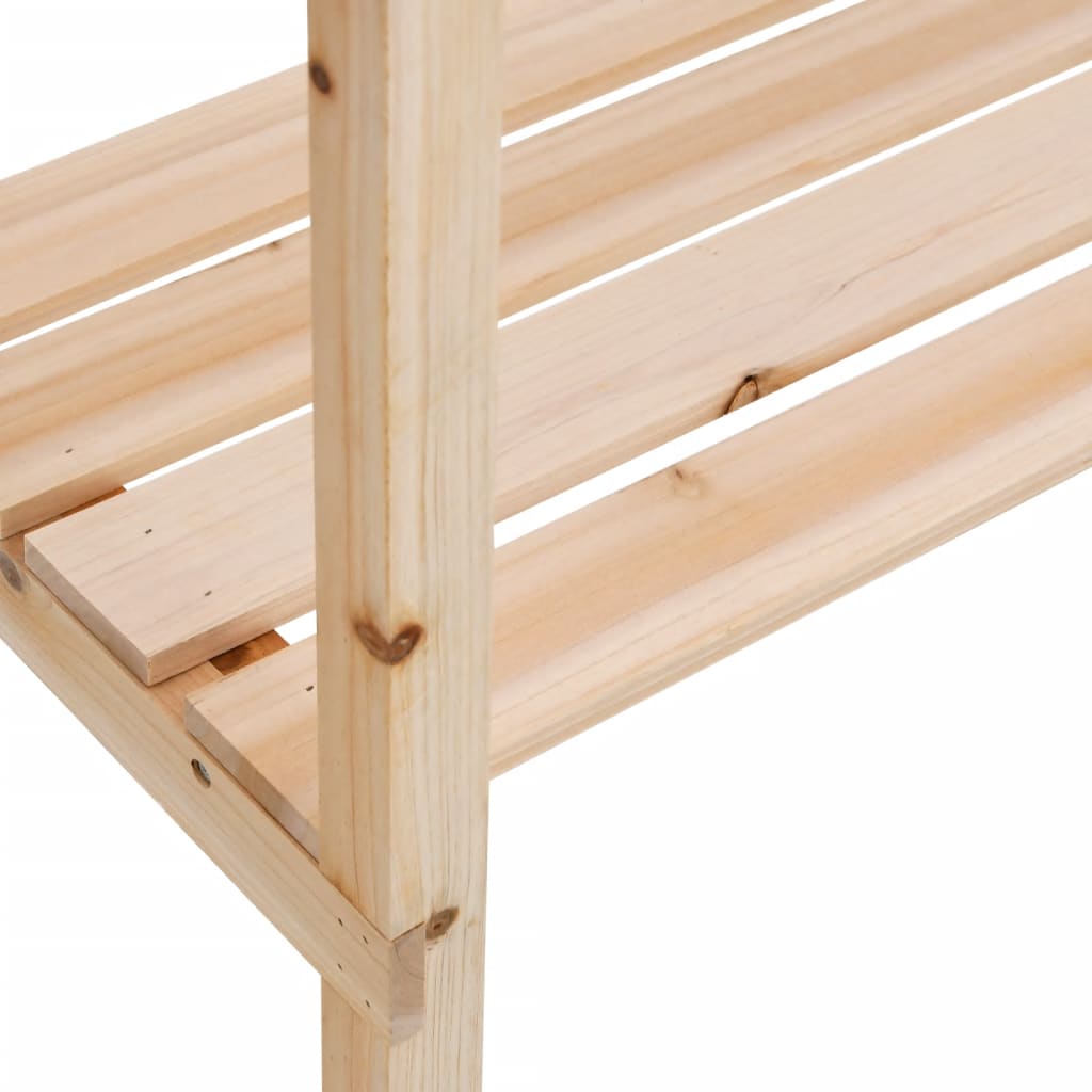 Stol za biljke s policama 78 x 38 x 82,5 cm od masivne jelovine