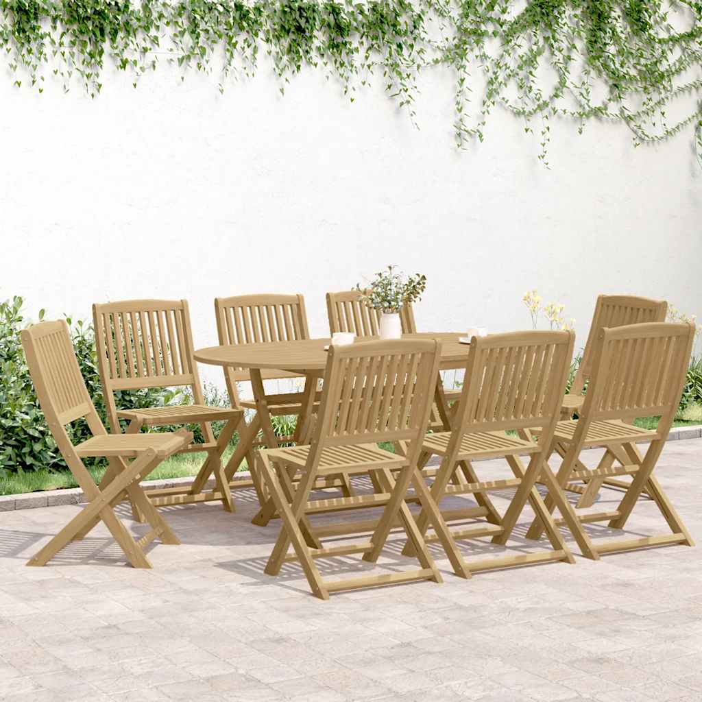 Sklopive vrtne stolice 8 kom 44x50x88 cm od drva bagrema