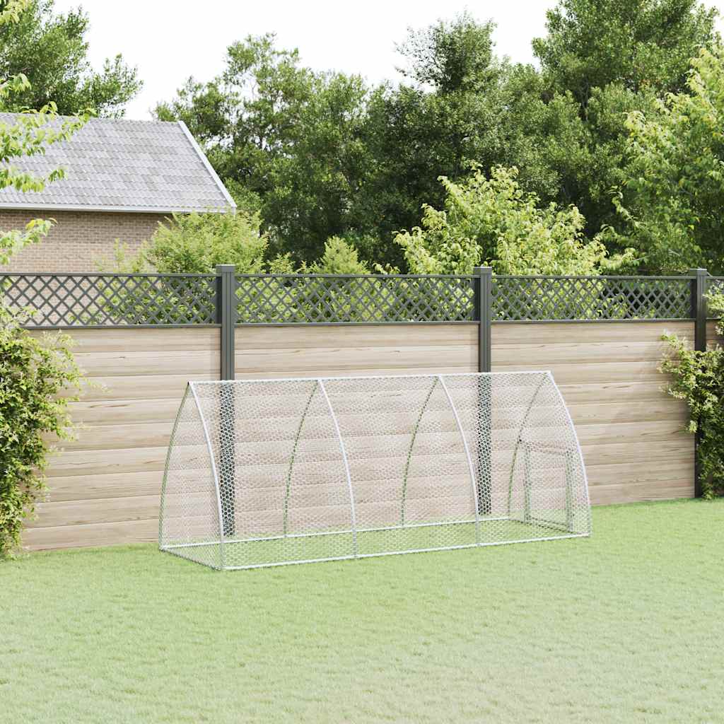 Kavez za kokoši srebrni 300 x 105 x 120 cm od pocinčanog čelika