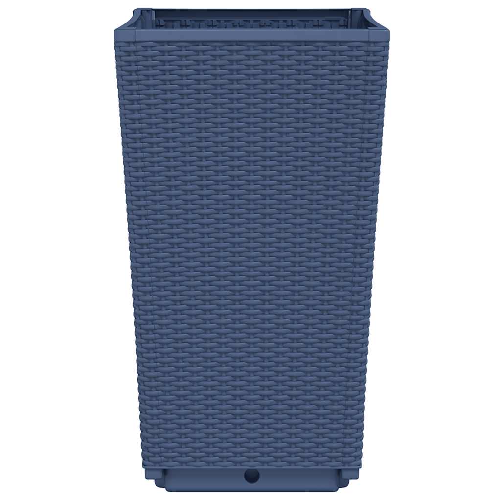 Vrtne sadilice 2 kom plava siva 32,5 x 32,5 x 57 cm PP