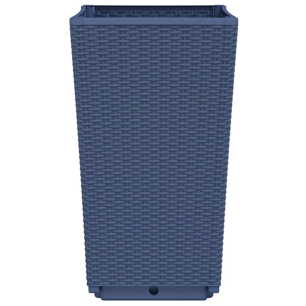 Vrtne sadilice 4 kom plava siva 32,5 x 32,5 x 57 cm PP