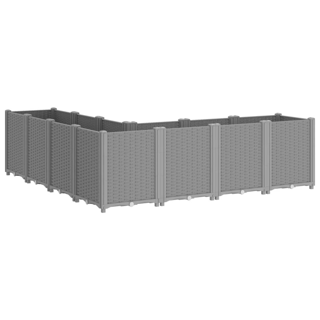 Vrtna sadilica svijetlosiva 160 x 160 x 53 cm PP