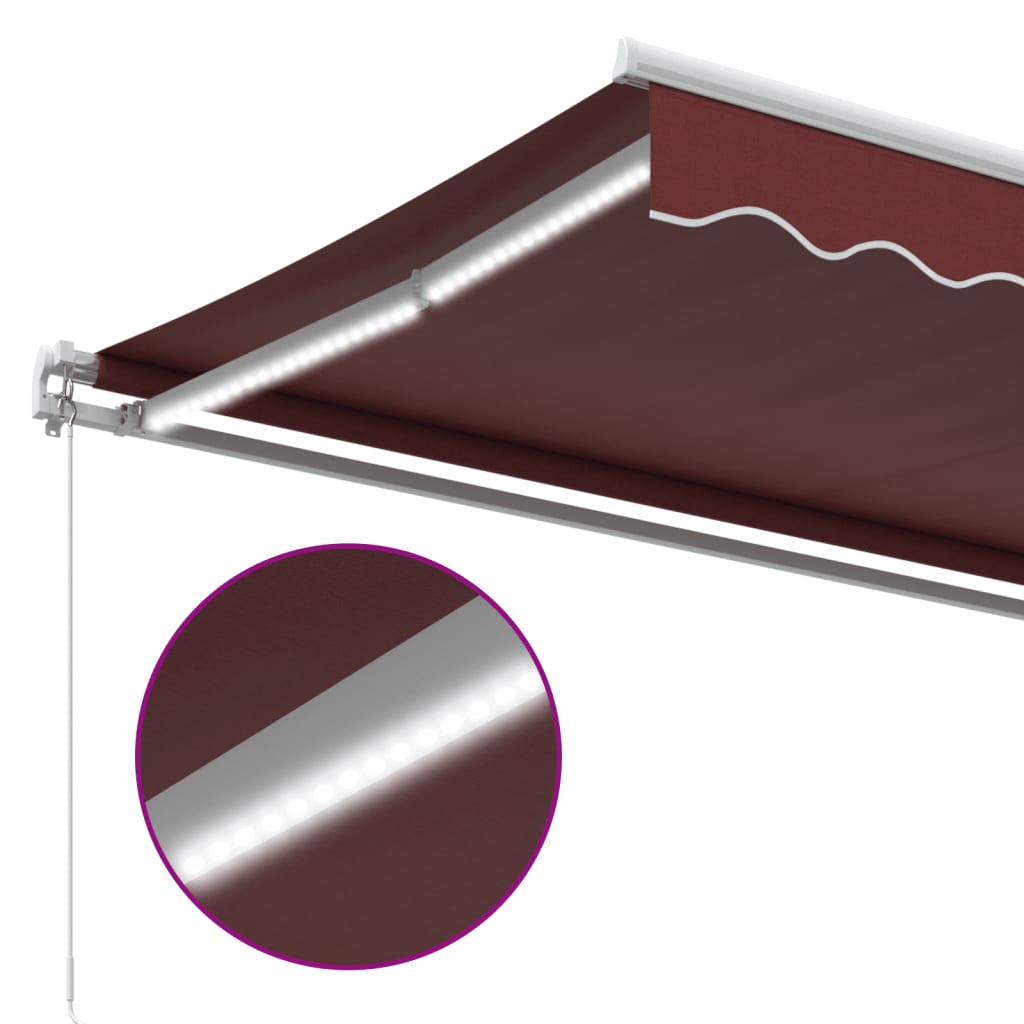 Tenda na ručno uvlačenje s LED bordo 350 x 250 cm