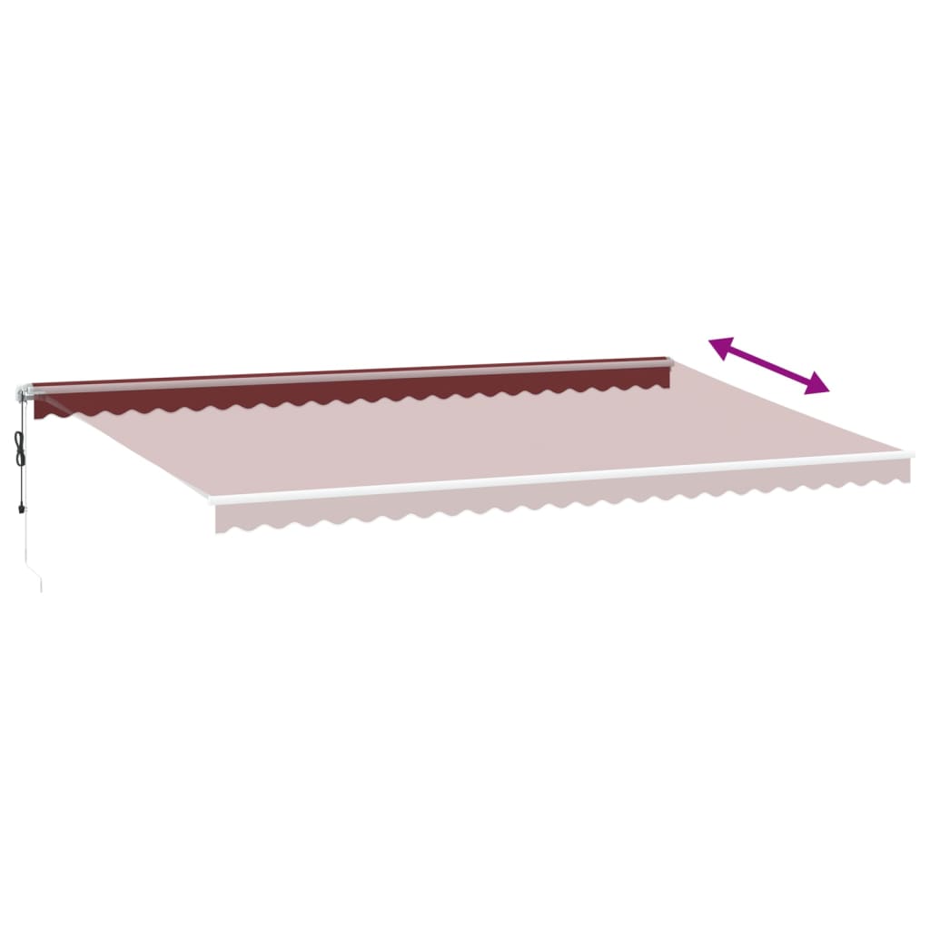 Tenda na automatsko uvlačenje bordo 600 x 350 cm