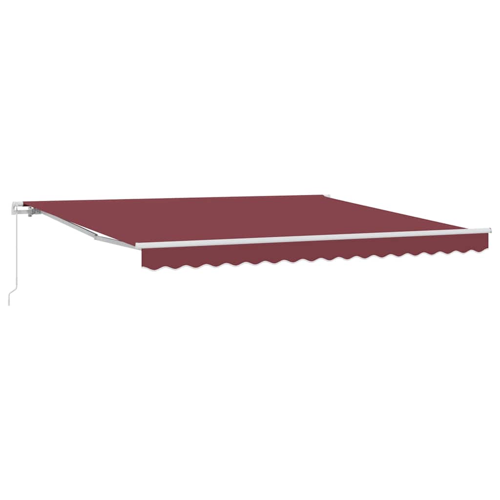 Tenda na ručno uvlačenje bordo 400 x 300 cm