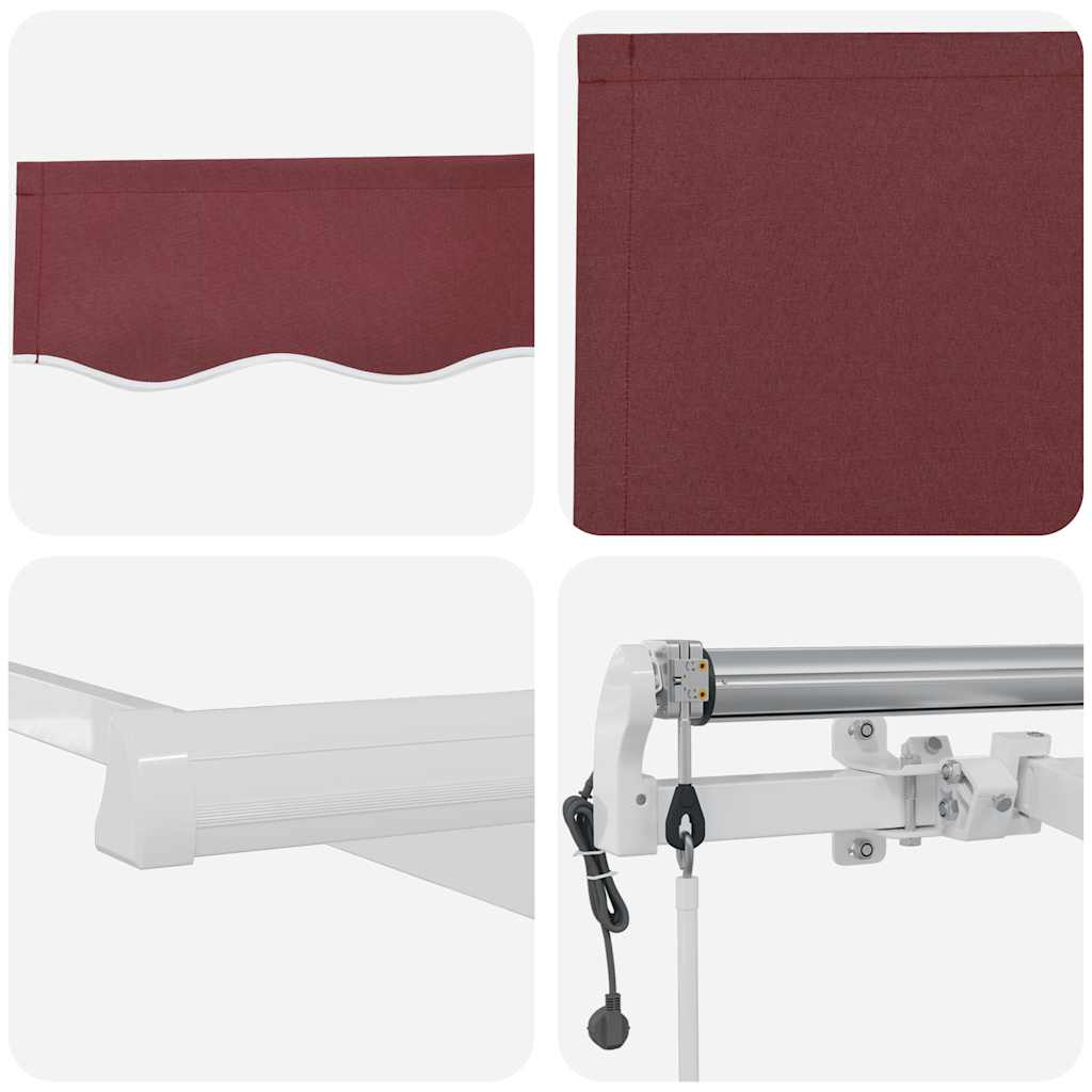 Tenda na automatsko uvlačenje bordo 400 x 300 cm