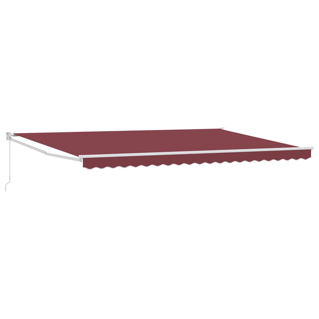Tenda na ručno uvlačenje bordo 500 x 300 cm