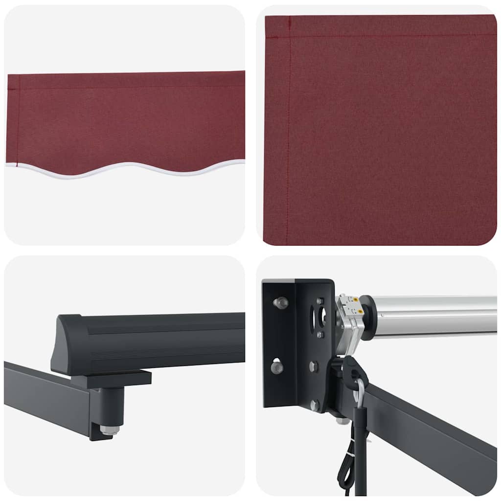 Tenda na automatsko uvlačenje bordo 400 x 300 cm