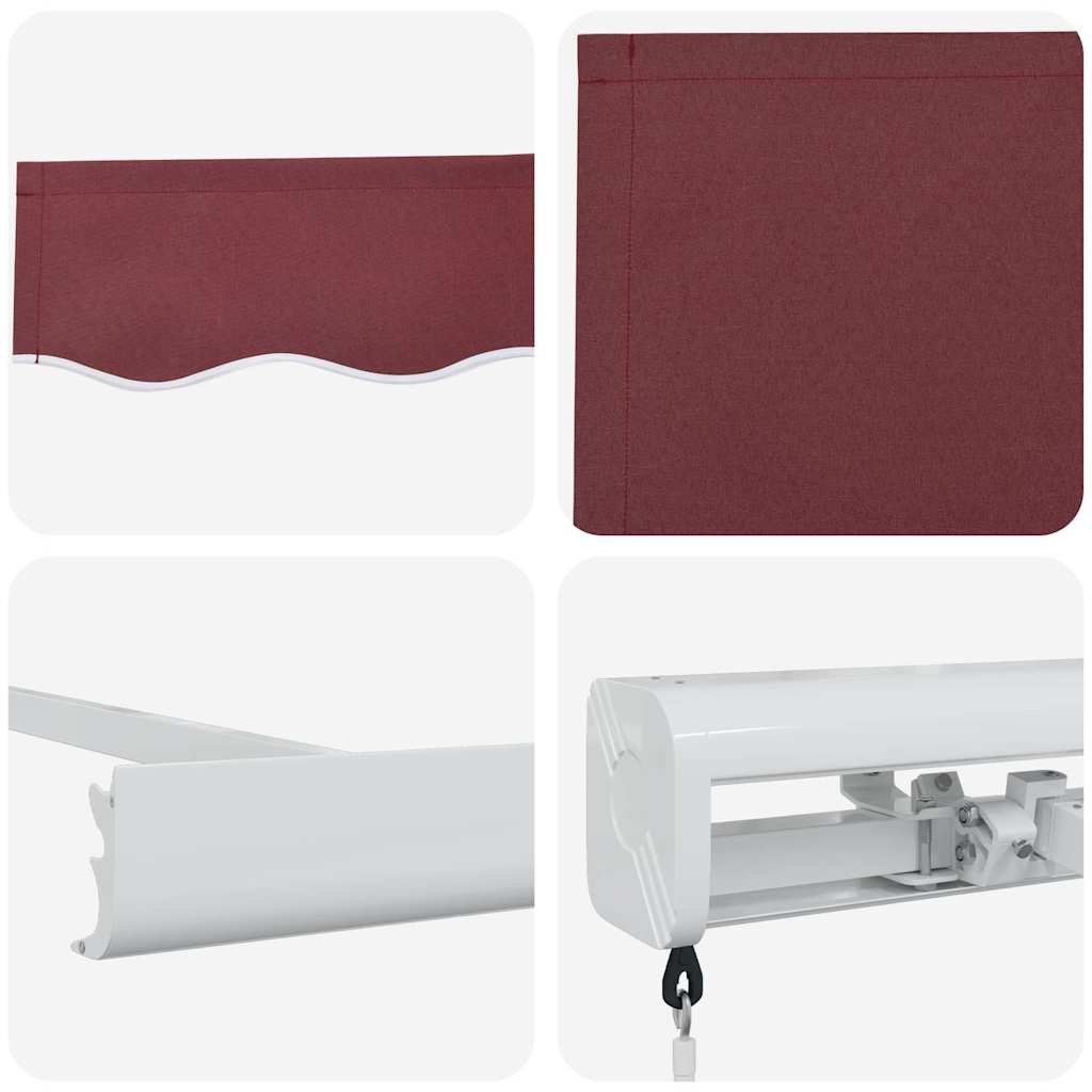 Tenda na ručno uvlačenje bordo 300 x 250 cm