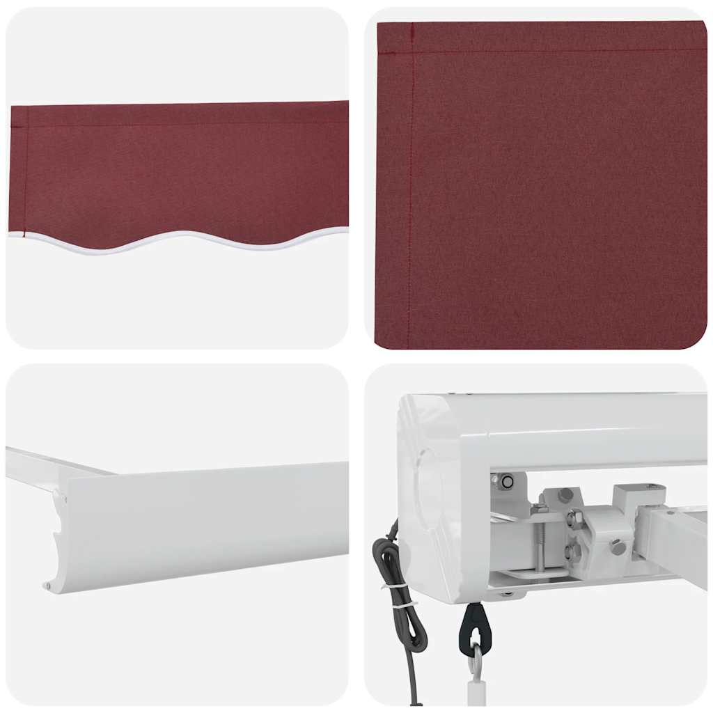 Tenda na automatsko uvlačenje bordo 450 x 300 cm