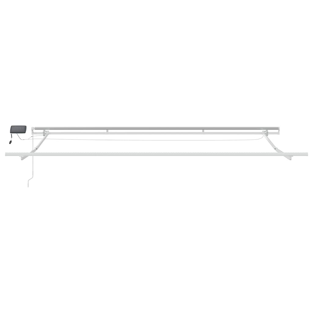 Tenda na ručno uvlačenje s LED smeđa 400 x 300 cm
