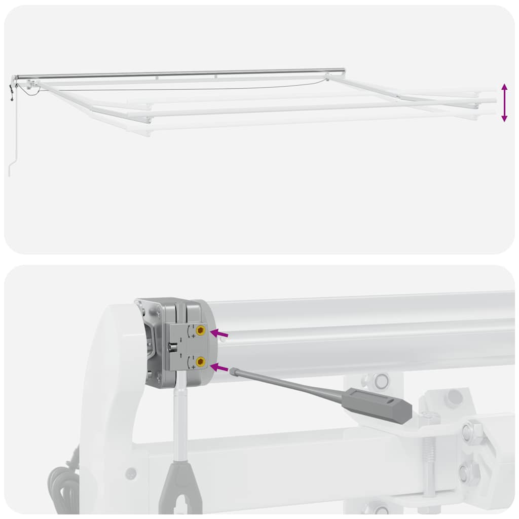Tenda na automatsko uvlačenje s LED smeđa 400 x 300 cm