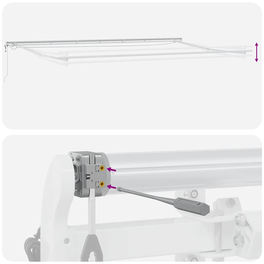 Tenda na automatsko uvlačenje s LED smeđa 600 x 300 cm