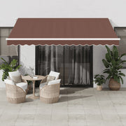 Tenda na automatsko uvlačenje smeđa 400 x 350 cm