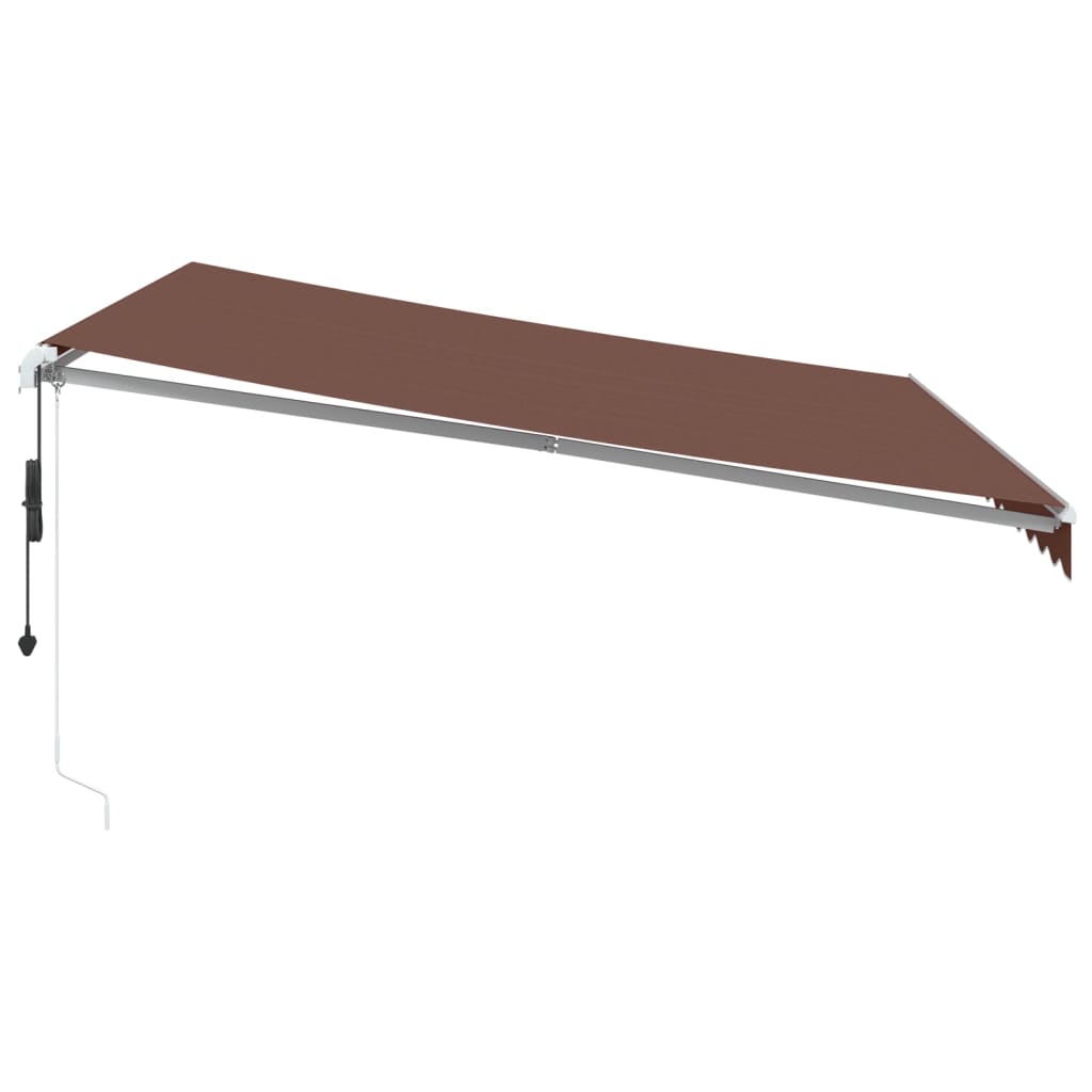 Tenda na automatsko uvlačenje s LED smeđa 400 x 350 cm