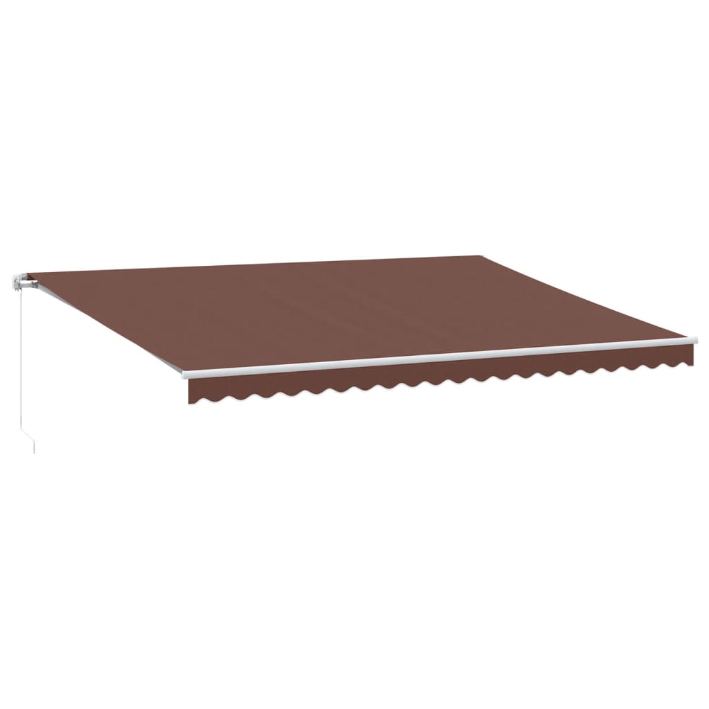 Tenda na ručno uvlačenje smeđa 500 x 350 cm