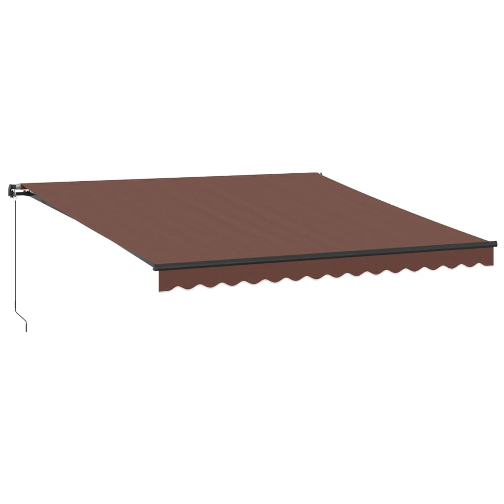 Tenda na ručno uvlačenje smeđa 400 x 350 cm