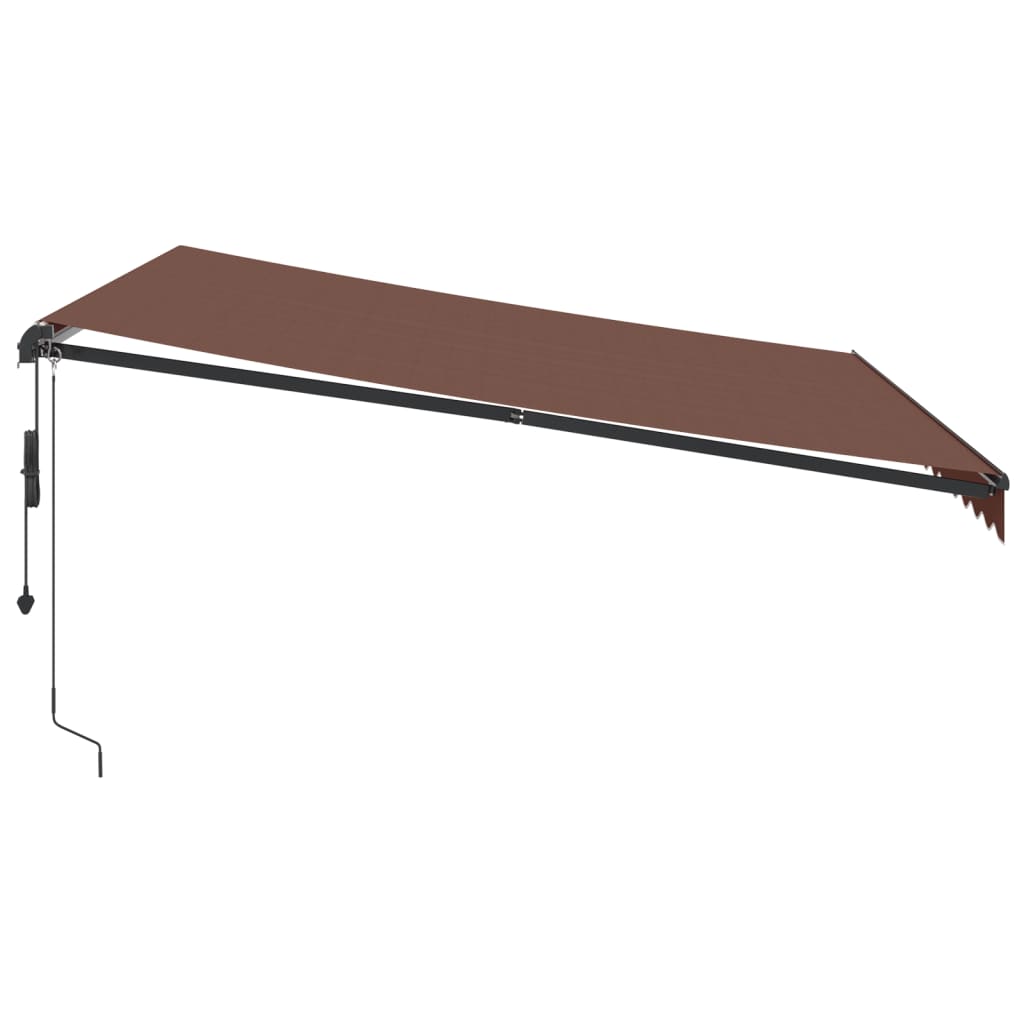 Tenda na automatsko uvlačenje smeđa 400 x 350 cm