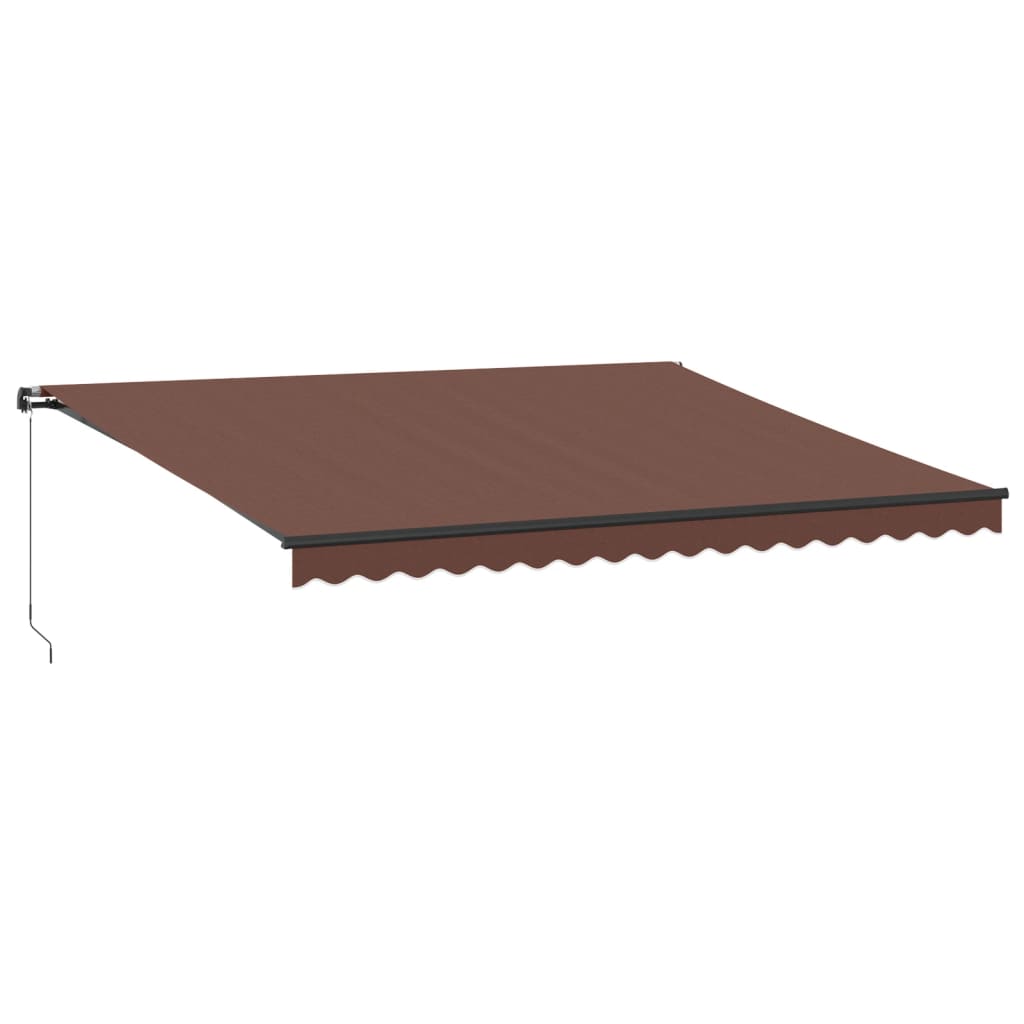 Tenda na ručno uvlačenje smeđa 450 x 350 cm