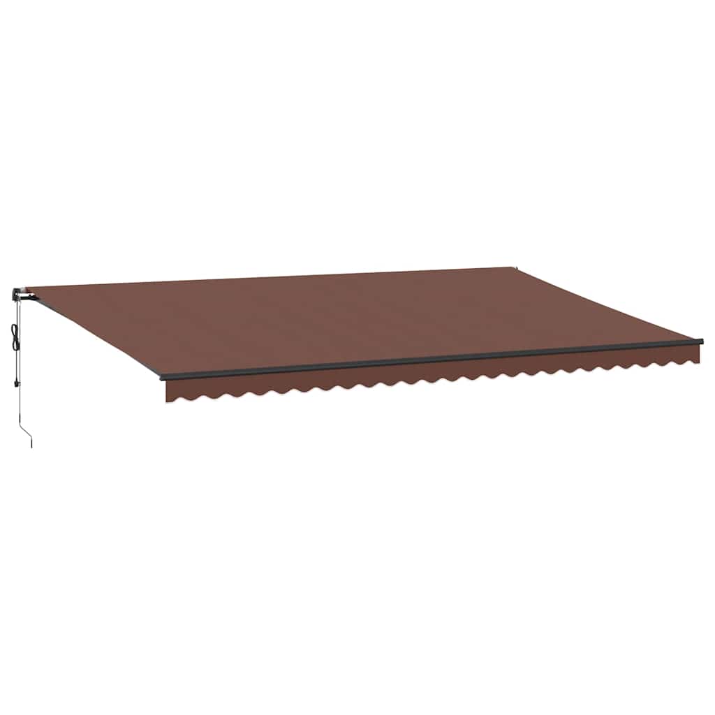 Tenda na automatsko uvlačenje smeđa 600 x 350 cm