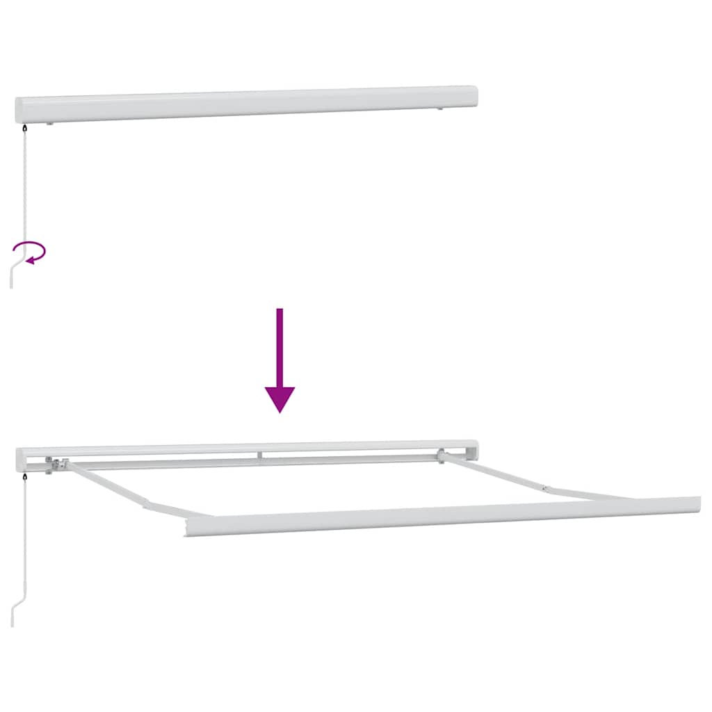 Tenda na ručno uvlačenje smeđa 300 x 250 cm
