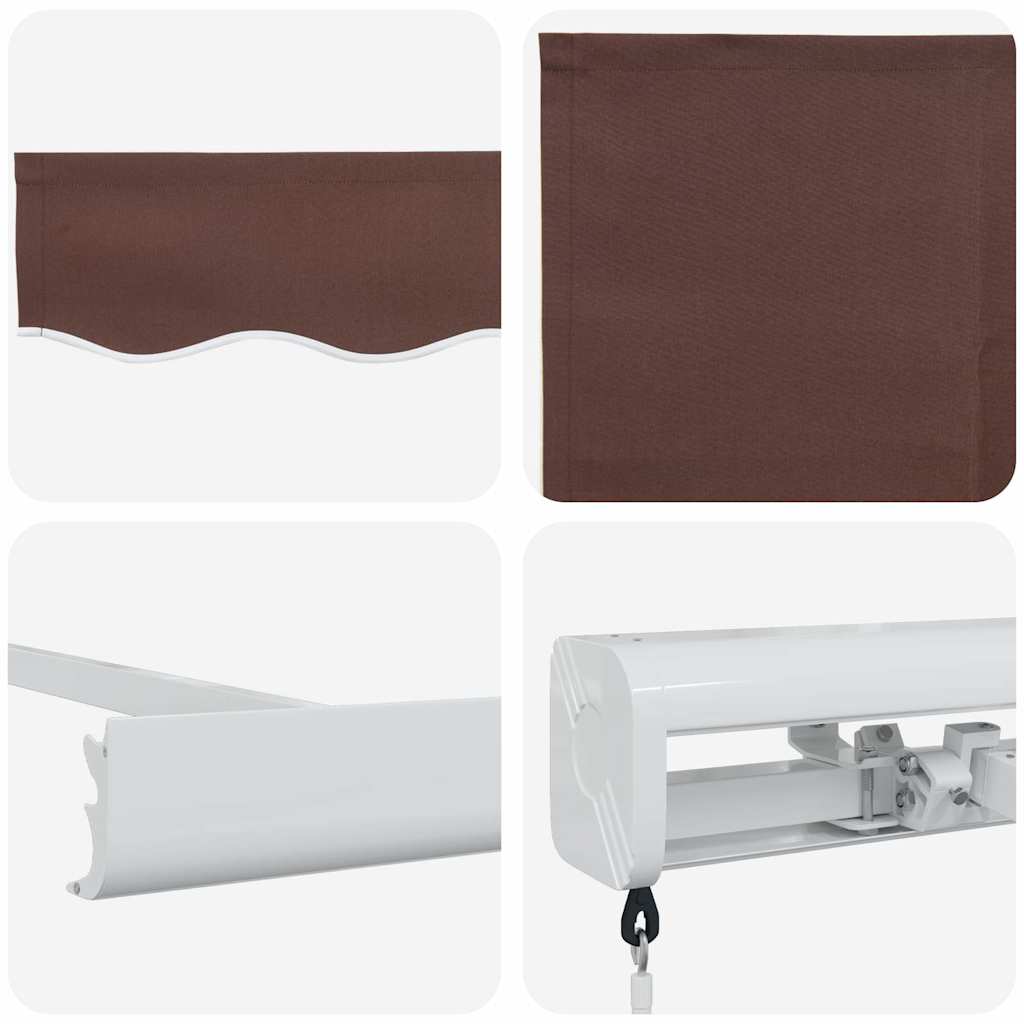 Tenda na ručno uvlačenje smeđa 300 x 250 cm