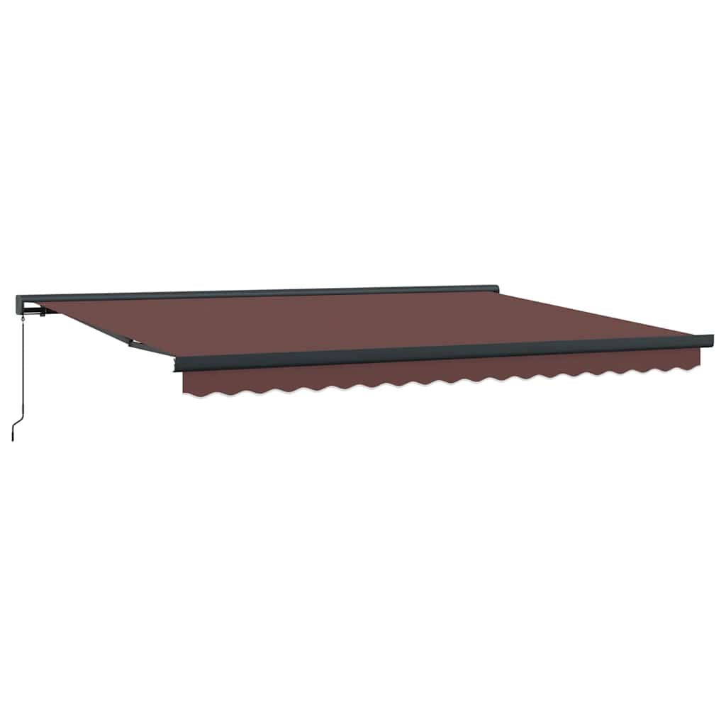Tenda na ručno uvlačenje smeđa 450 x 300 cm