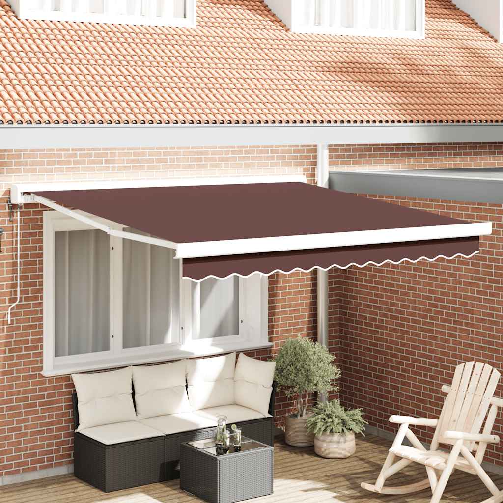 Tenda na automatsko uvlačenje smeđa 300 x 250 cm