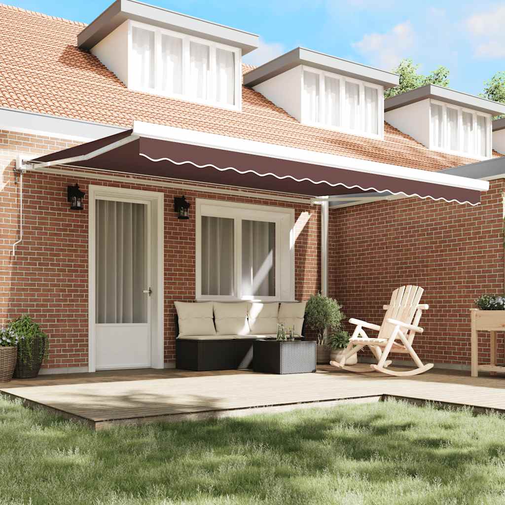 Tenda na automatsko uvlačenje smeđa 450 x 300 cm