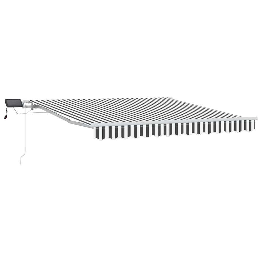 Tenda na ručno uvlačenje LED antracit i bijela 300 x 250 cm