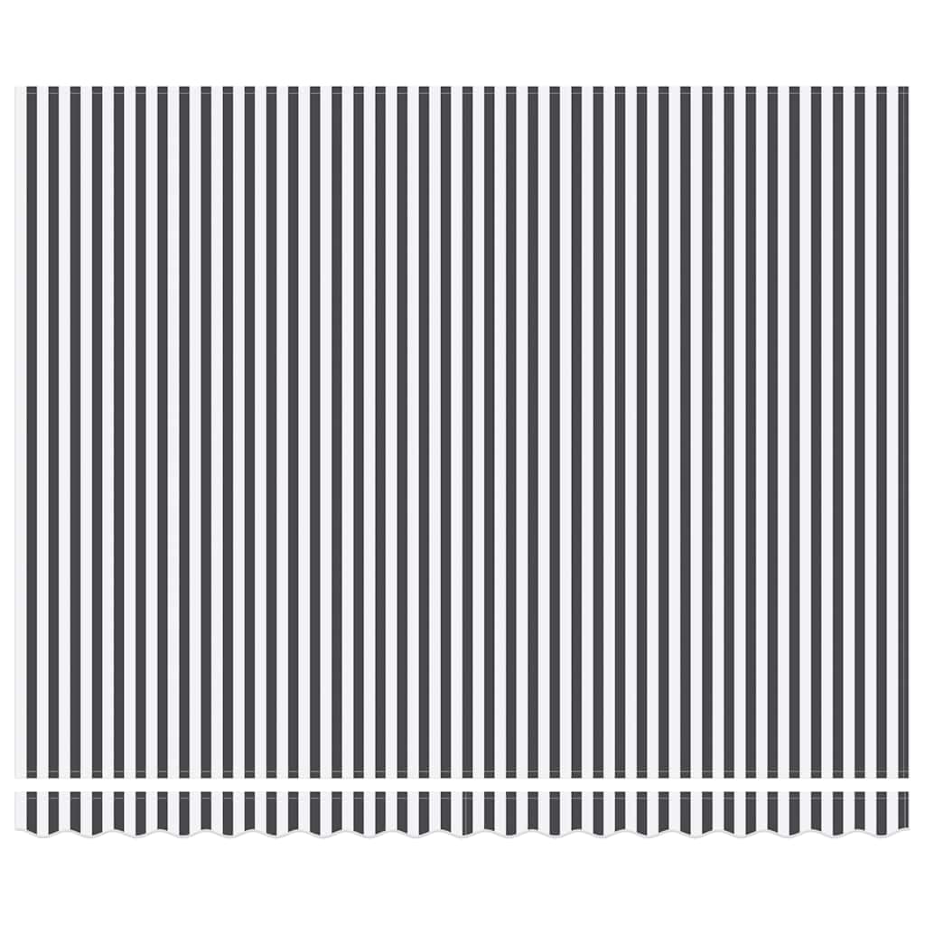 Tenda na ručno uvlačenje s LED antracit i bijela 400 x 300 cm