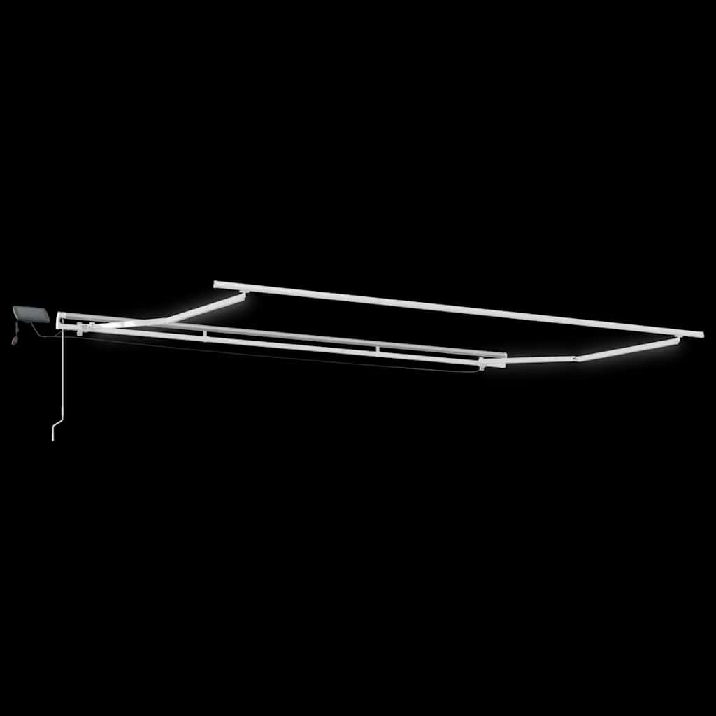 Tenda na ručno uvlačenje s LED antracit i bijela 450 x 300 cm