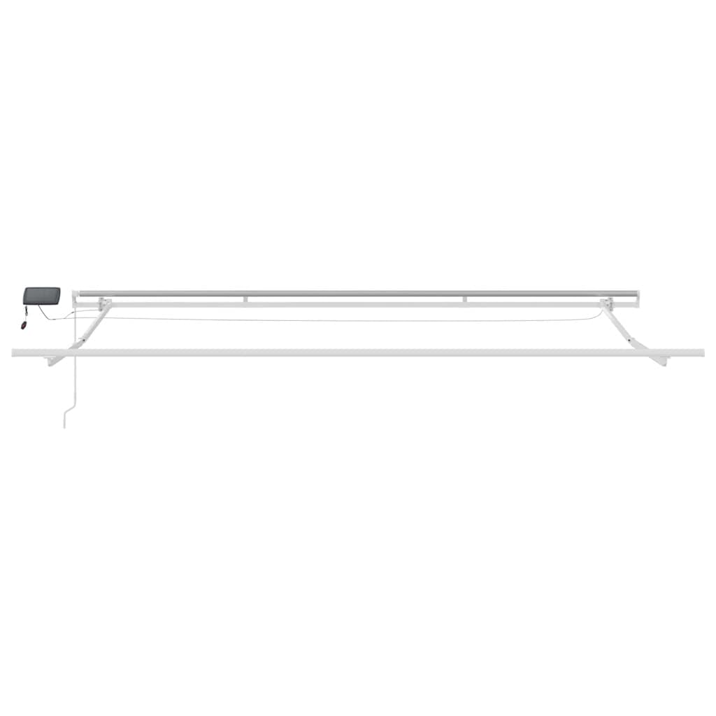 Tenda na ručno uvlačenje s LED antracit i bijela 450 x 300 cm