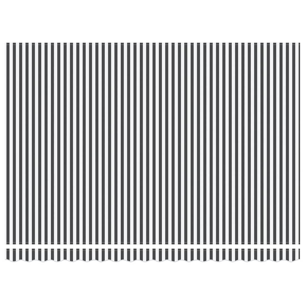Tenda na ručno uvlačenje s LED antracit i bijela 450 x 300 cm