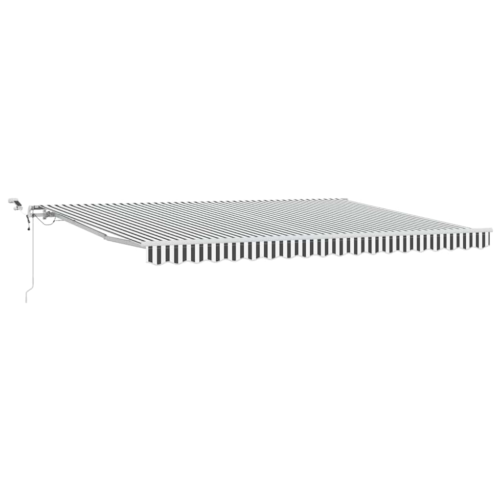 Tenda na automatsko uvlačenje LED antracit i bijela 450x300 cm