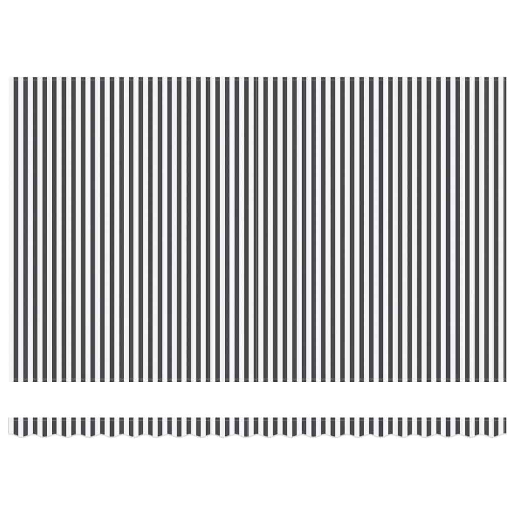 Tenda na ručno uvlačenje s LED antracit i bijela 500 x 300 cm