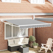 Uvlačiva tenda antracit i bijela 3x2,5 m tkanina i aluminij
