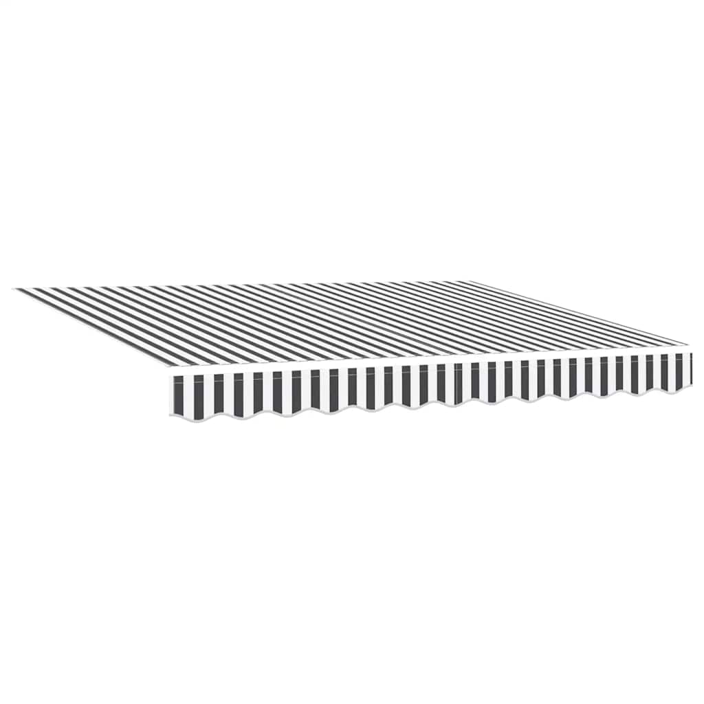 Uvlačiva tenda antracit i bijela 3x2,5 m tkanina i aluminij