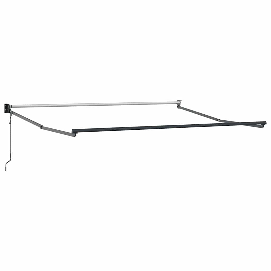 Uvlačiva tenda antracit i bijela 3x2,5 m tkanina i aluminij