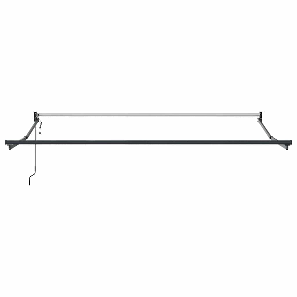 Uvlačiva tenda antracit i bijela 3x2,5 m tkanina i aluminij