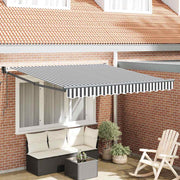 Uvlačiva tenda antracit i bijela 3x2,5 m tkanina i aluminij