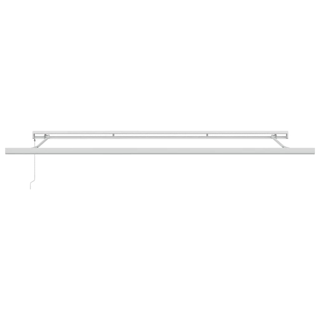 Tenda na uvlačenje antracit-bijela 4x3 m od tkanine i aluminija