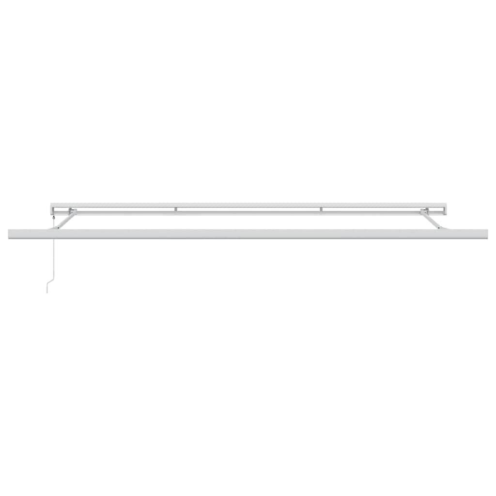 Tenda na uvlačenje antracit-bijela 5x3 m od tkanine i aluminija